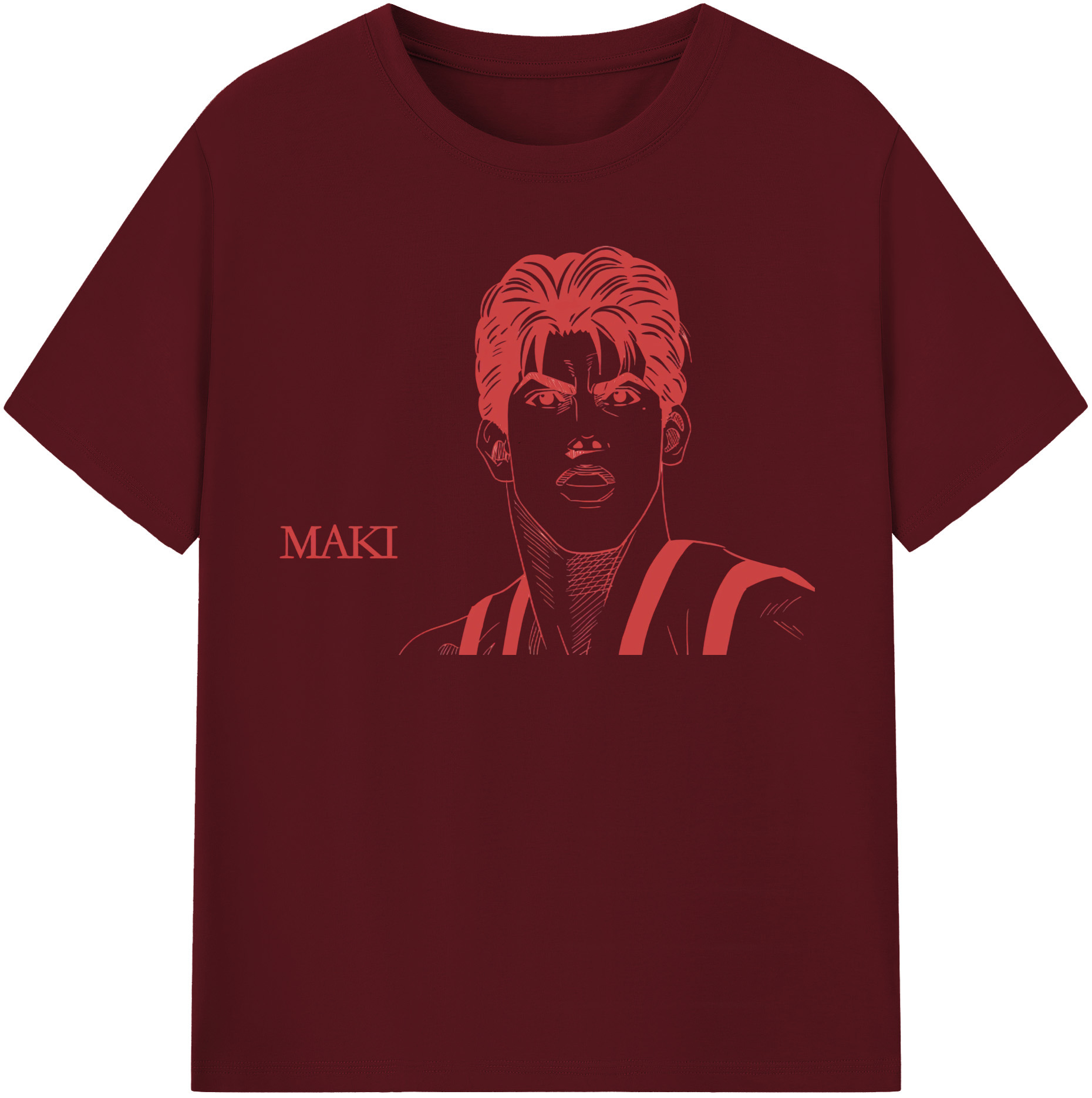 SLAM DUNK／スラムダンク 綿100％半袖Tシャツ（フロントプリント）